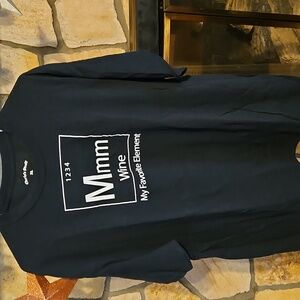Black Mmm Wine Element Tee